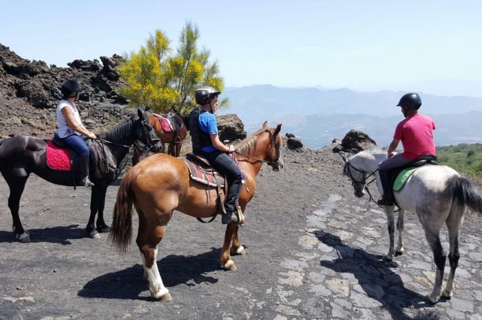 Riding on Mt Etna with Sabrina
